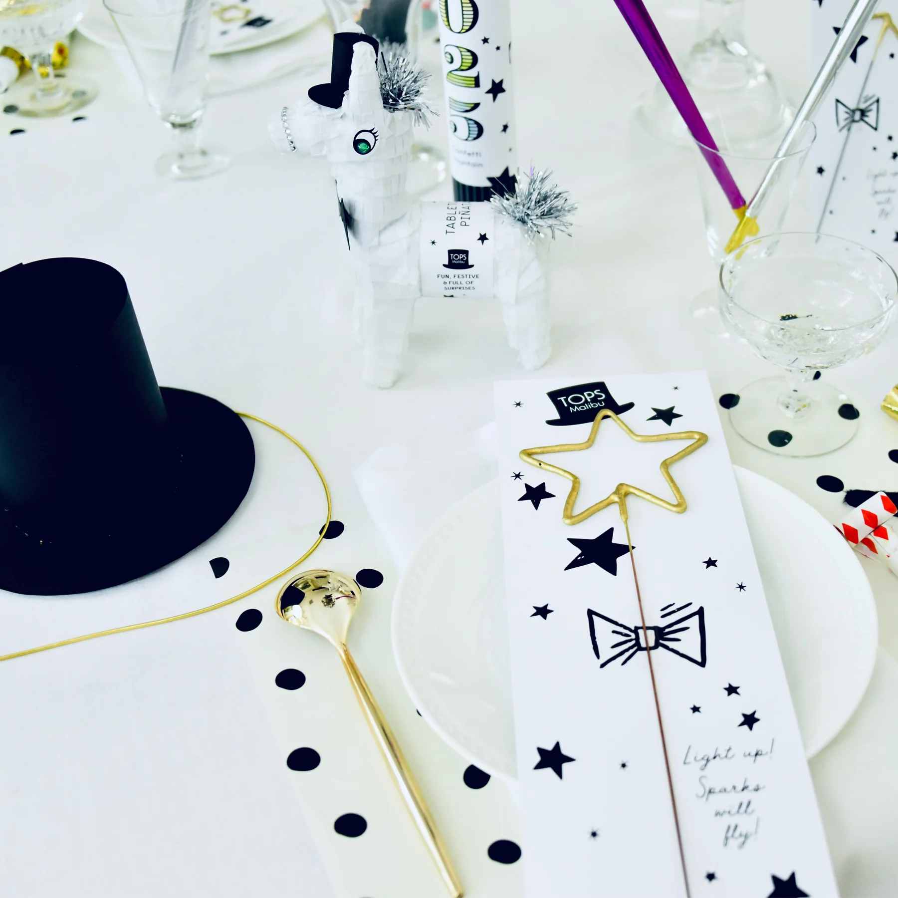 12" Grande "Giant" Star Sparkler TOP Hat Party - Image 2