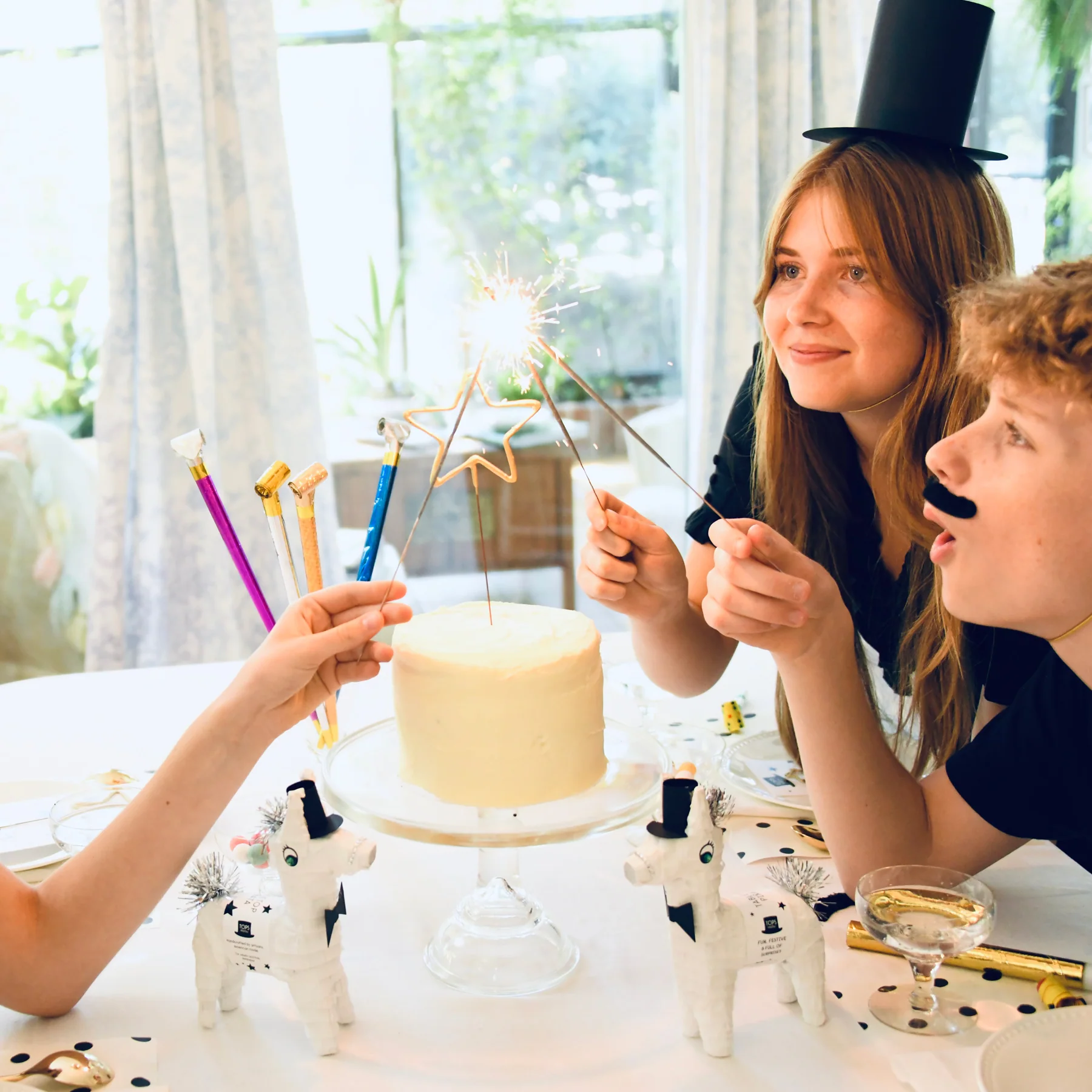 12" Grande "Giant" Star Sparkler TOP Hat Party - Image 3