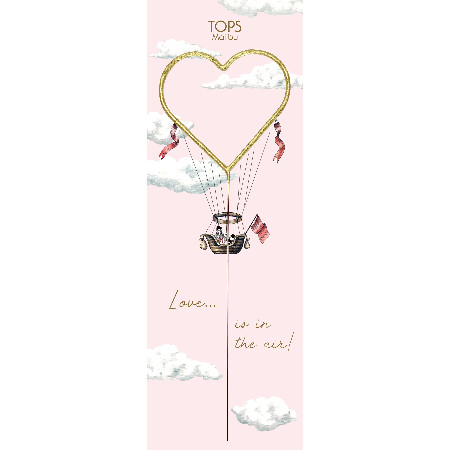12" Grande "Giant" Heart Sparkler Love is in the Air