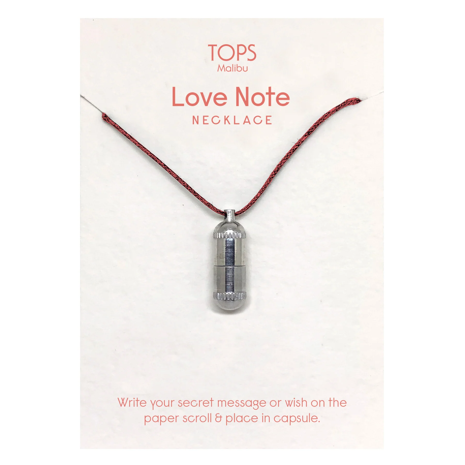 Love Note Capsule Necklace