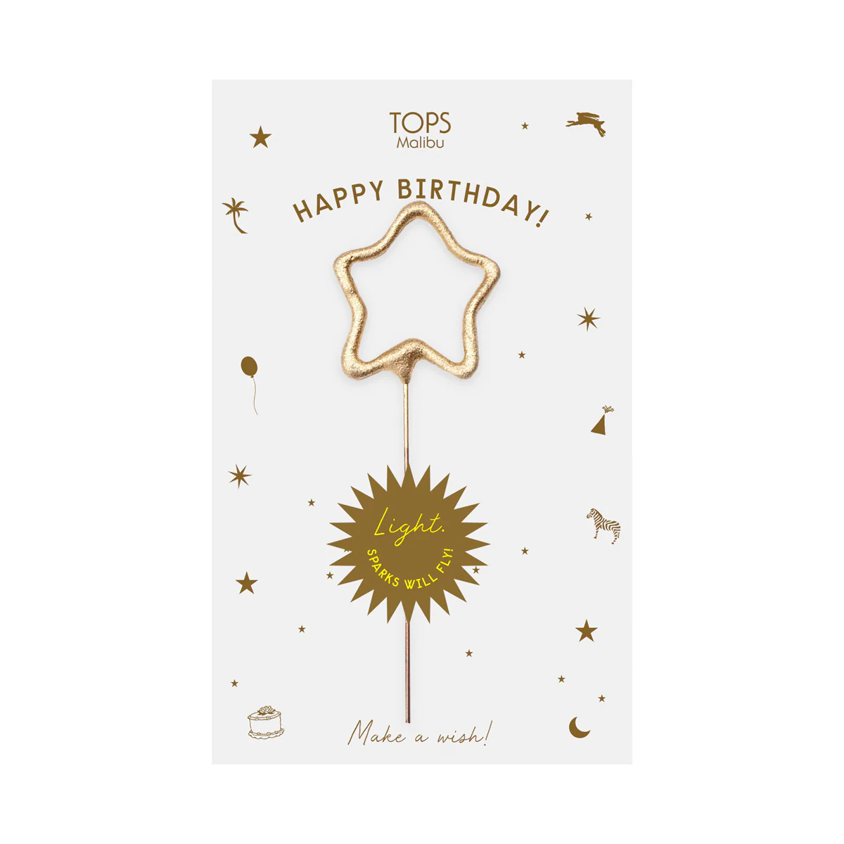Sparkler Card Happy Birthday Asst. Color - Image 3