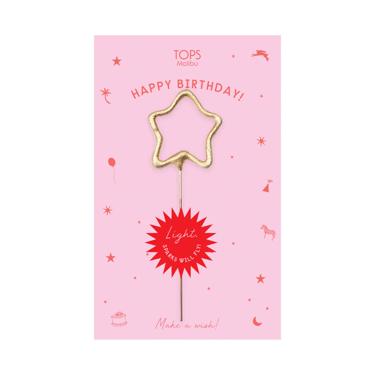Sparkler Card Happy Birthday Asst. Color - Image 4